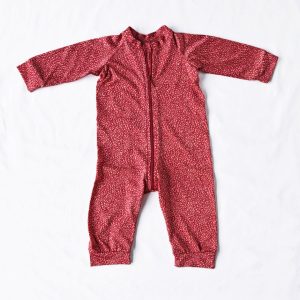 Babyoverall Wicky Leeks Röd Persika